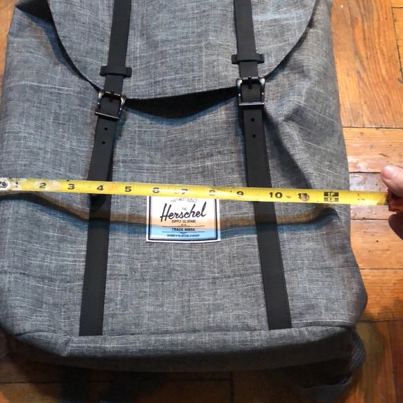 NWOT Herschel Supply Co. Classic Little America Backpack Raven Crosshatch Bak - Picture 5 of 14